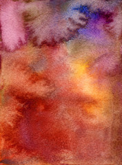 aquarell abstrakt papier herbstfarben