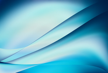 Blue smooth wave template