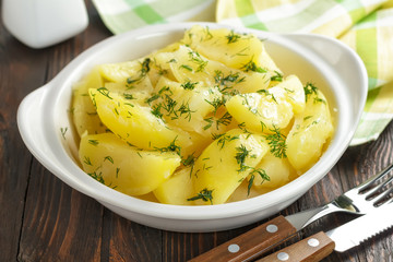 Boiled potatoes