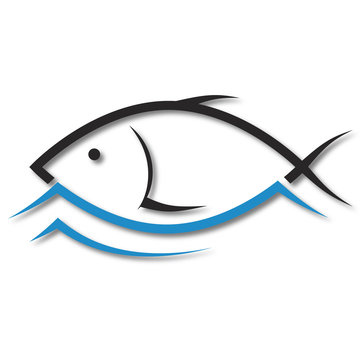 fish emblem design for business