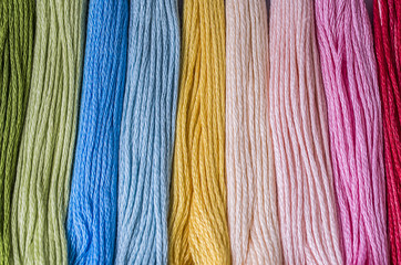 Multicolored floss