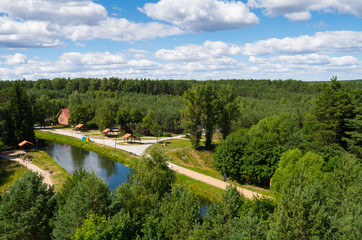 Brda river in Fojutowo, Poland - obrazy, fototapety, plakaty