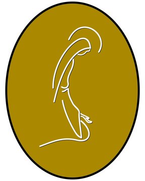 recommend clip art: MEDAGLIETTA MADONNA IN PREGHIERA