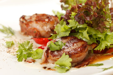 meat with vegetables