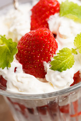 strawberries with cream