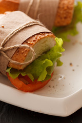 Fresh and tasty sandwich