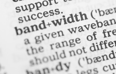 Macro image of dictionary definition of