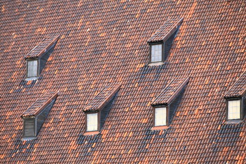 windows and garret roof