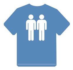 Couple d'homme dans un t-shirt