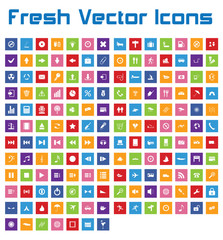 Fresh Vector Icons (square Version II )