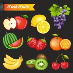 Collection of Vector Fruits