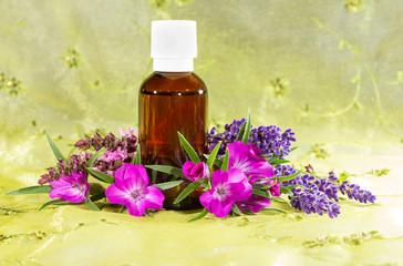 Essential oil with lavender and sidalcea