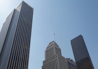 Naklejka premium Immeubles et ciel bleu, New York
