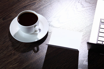 Coffee at business workplace