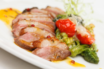 roasted pork with vegetables