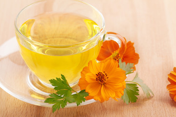 Cup with tea