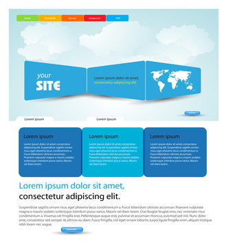 web design vector template