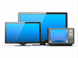 High Definition TV. Different screen sizes.