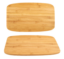 Cutting wooden board isolated
