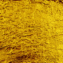 Aluminum golden foil texture