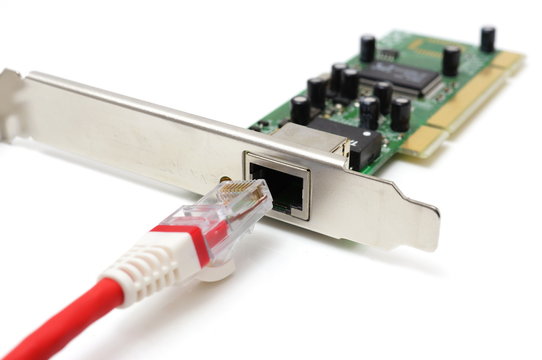 connectivity problem concept with lan cable & network card Stock Photo | Adobe Stock