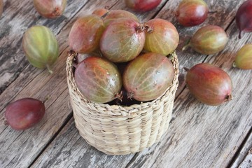 Gooseberry in the basket