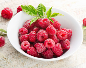 Fresh raspberries