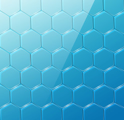 Glass vector geometric background