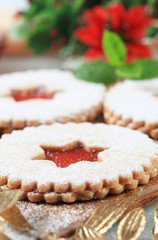 Jam shortbread cookies