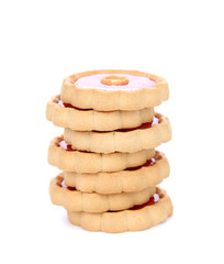 Stack of biscuits.
