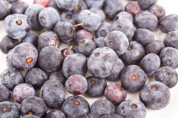 Fresh Blueberries on White Counter