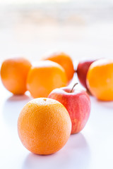 Oranges and Apples in Window Light