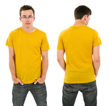 Yellow Shirt Front And Back Images – Browse 5,134 Stock Photos