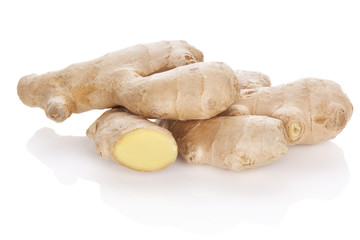 Fototapeta premium Ginger isolated on white.