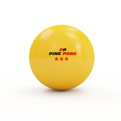 Ping-pong ball isolated on white