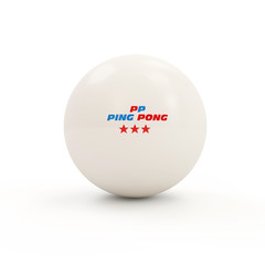 Ping-pong ball isolated on white