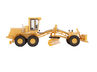 Modern grader isolated