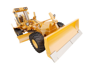 Modern grader isolated