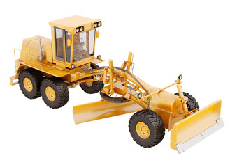 Modern grader isolated