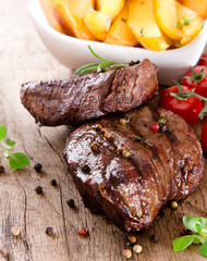 Delicious beef steak