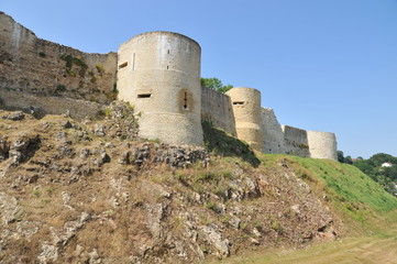 Fototapeta na wymiar Les remparts 2, château de Falaise