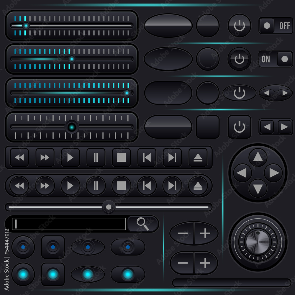 Poster interface vector elements