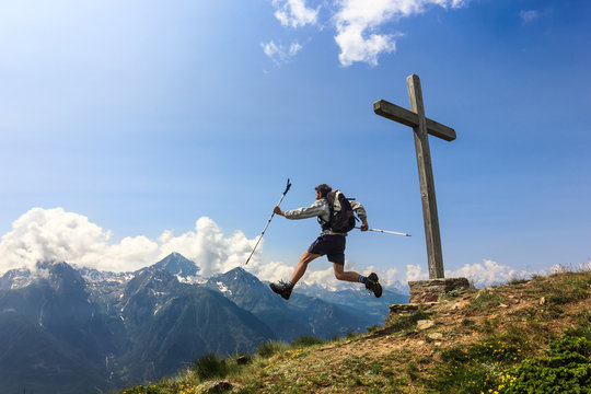 Salto in montagna