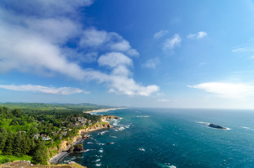 Oregon Coast and Blue Sky