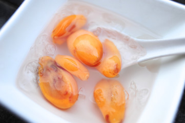 Zalacca in light syrup, Thai dessert