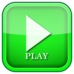 Green square shiny icon