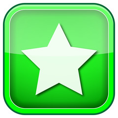 Green square shiny icon