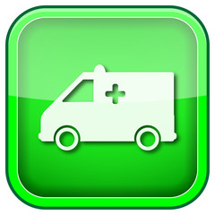 Green square shiny icon