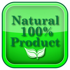 Green square shiny icon