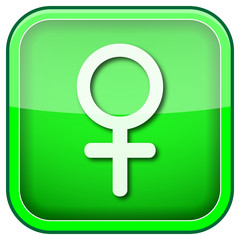 Green square shiny icon